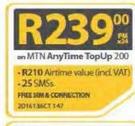 Samsung Galaxy J1 Mini+ J1 Mini-On MTN AnyTime TopUp 200