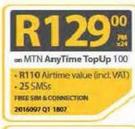 Microsoft Lumia 435+ Lumia 435-On MTN AnyTime TopUp 100