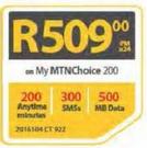 Samsung Galaxy J1 Mini + Samsung 32" LED TV-On My MTN Choice 200