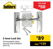 Builders 2 Lever Lock Set