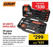 Grip 39 Piece Tool Set