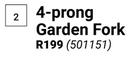 Builders 4 Prong Garden Fork