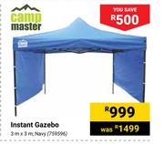Campmaster Instant Gazebo Navy 3 x 3m