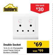 Builders Double Socket