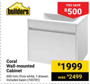 Builders Coral Wall-Mounted Cabinet