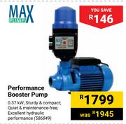 Max Pump Performance Booster Pump