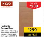 Kayo Horizontal Grooved Door-2.032m(h) x 813mm(w)