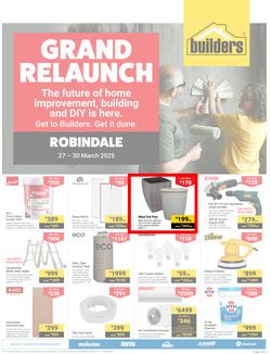 Builders : Grand Relaunch Robindale (27 March - 30 March 2025), page 1