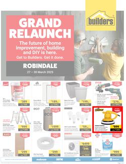 Builders : Grand Relaunch Robindale (27 March - 30 March 2025), page 1