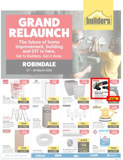 Builders : Grand Relaunch Robindale (27 March - 30 March 2025), page 1