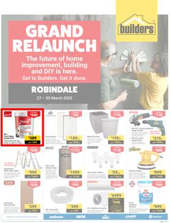 Builders : Grand Relaunch Robindale (27 March - 30 March 2025), page 1