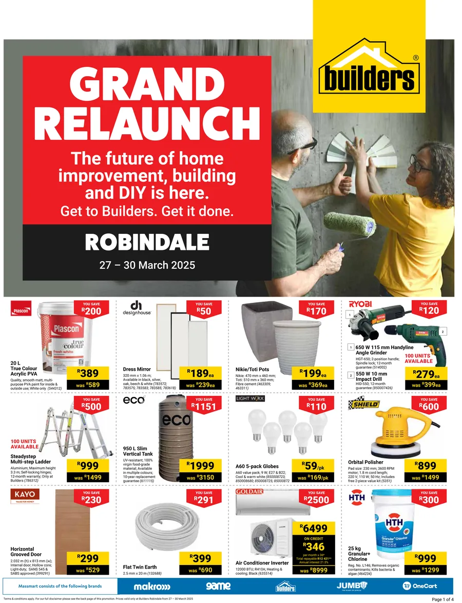 Builders : Grand Relaunch Robindale (27 March - 30 March 2025)