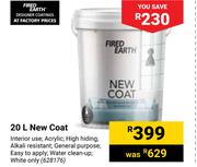 Fired Earth New Coat-20L 