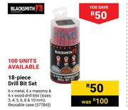 Black Smith 18 Piece Drill Bit Set