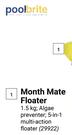Pool Brite Month Mate Floater-1.5Kg Each