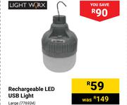 Lightworx Rechargeable LED USB Light 
