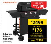 Megamaster 3 Burner Inferno Gas Braai
