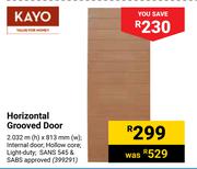 Kayo Horizontal Grooved Door