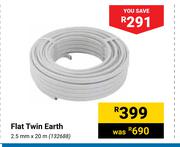 Flat Twin Earth 2.5mm x 20m