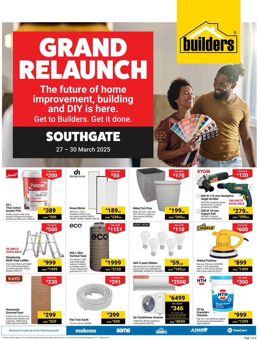 Builders : Grand Relaunch Southgate (27 March - 30 March 2025)