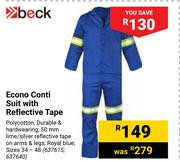 Beck Econo Conti Suit With Reflective Tape