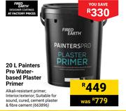 Fired Earth 20L Painters Pro Water Based Plaster Primer
