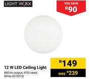 Lightworx 12W LED Ceiling Light