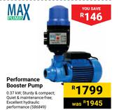 Max Pump Performance Booster Pump
