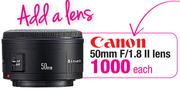 Canon 50mm F/1.8 II Lens