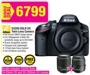 Nikon D3200 DSLR DX Twin Lens Camera