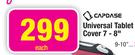 Capdase Universal Tablet Cover 7-8"-Each