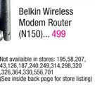 Belkin Wireless Modem Router(N150)