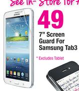7" Screen Guard For Samsung Tab3