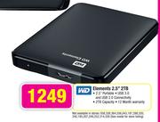WD Elements 2.5" 2TB Hard Drive
