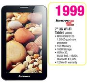 Lenovo 7" 3G Wi-Fi Tablet(A3000)