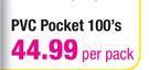  Simple Choice PVC Pocket-100's Per Pack