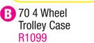 Voyager 70cm 4 Wheel Trolley Case-Each