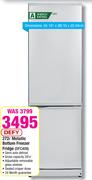 Defy 272L Metallic Bottom Freezer Fridge DFC409