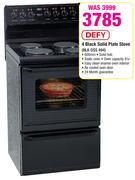 Defy 4 Black Solid Plate Stove BLK DSS 494