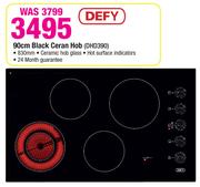 Defy 90cm Black Ceran Hob DHD390