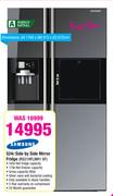Samsung 524L Side By Side Mirror Fridge RS21HFLMR1 XF