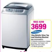 Samsung 13kg Metallic Silver Top Load Washing Machine WA13F5S4UWA/F