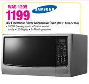 Samsung 30L Electronic Silver Microwave Oven ME9114W-S/XFA