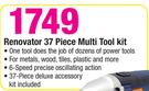 Renovator 37 Piece Multi Tool Kit