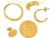 Peso Coin Earrings-Per Pair