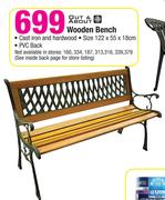 Out & About Wooden Bench