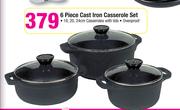 6 Piece Cast Iron Casserole Set