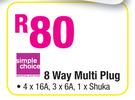 Simple Choice 8 Way Multi Plug