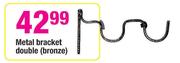 Decorland Metal Bracket Double(Bronze)