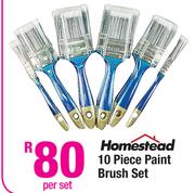 Homestead 10 Piece Paint Brush Set-Per Set